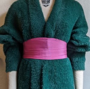 Vintage 100% Silk Pleated Cummerbund